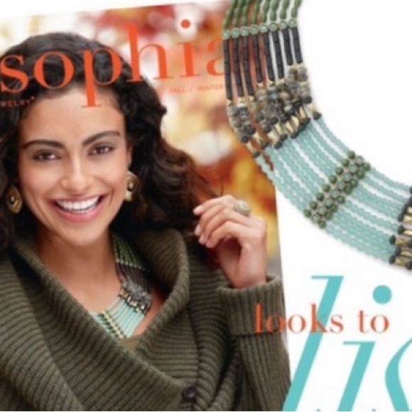 Lia Sophia Green and Black Beaded Necklace - Picture 10 of 10